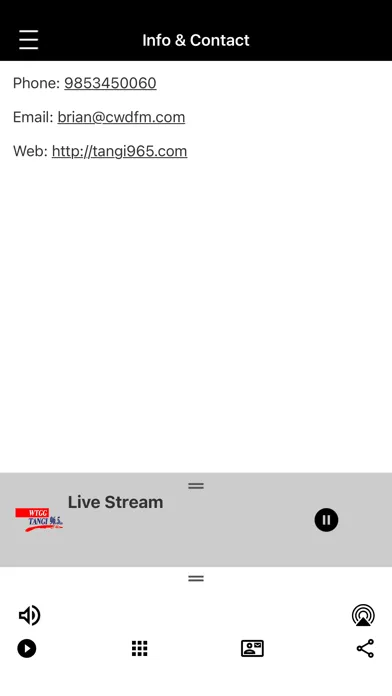 Zrzuty ekranu Tangi 96.5