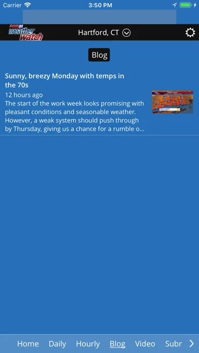 Screenshot di Fox61 Weather Watch