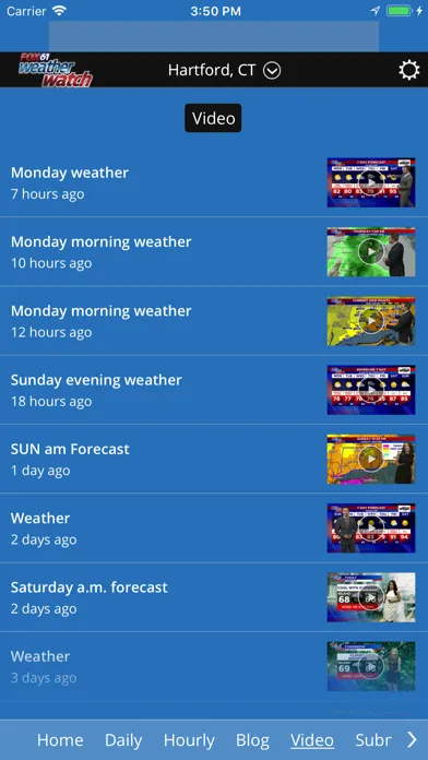 Screenshot di Fox61 Weather Watch