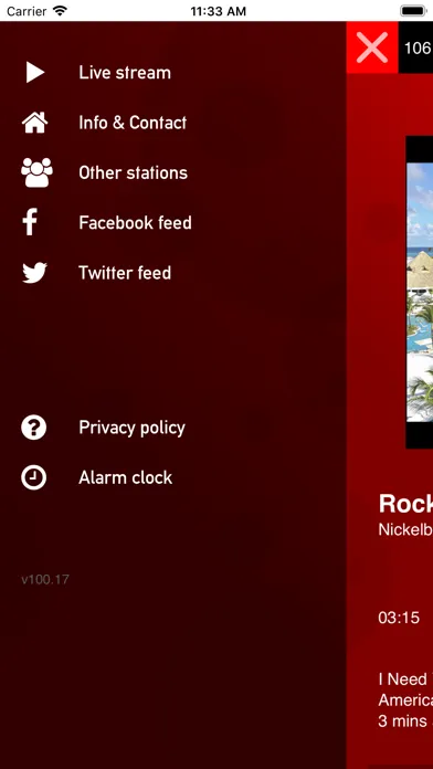 Capturas de pantalla de The X Radio