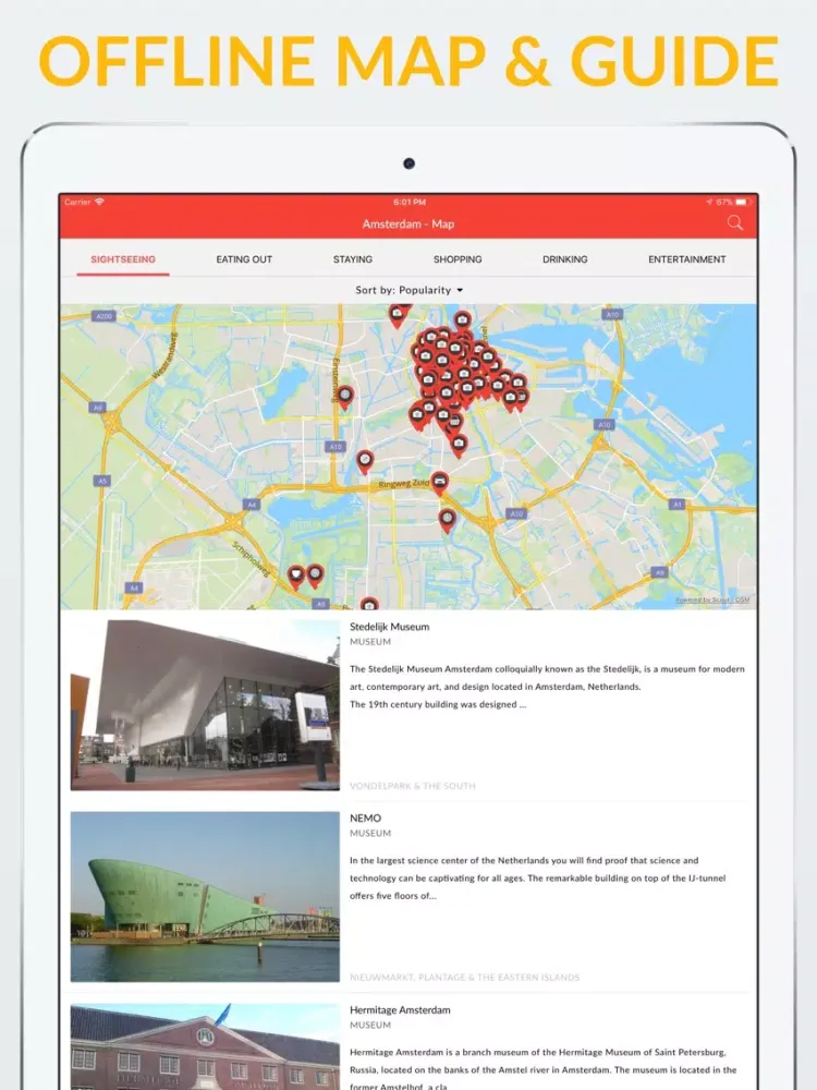Amsterdam Offline Map & Guide iPad  স্ক্রিনশট