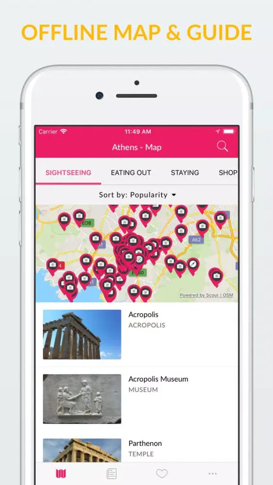 Athens Offline Map & Guide应用截图