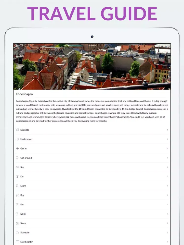 Screenshot di Copenhagen Offline Map & Guide iPad 