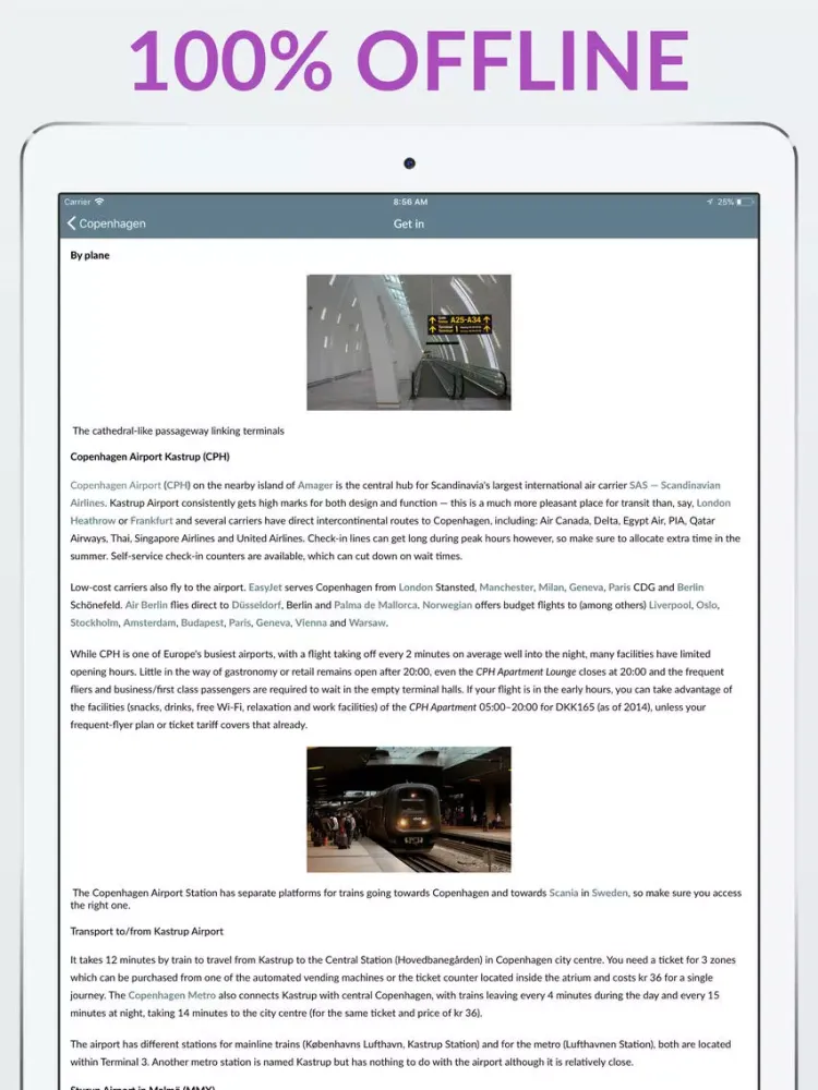 Screenshot di Copenhagen Offline Map & Guide iPad 