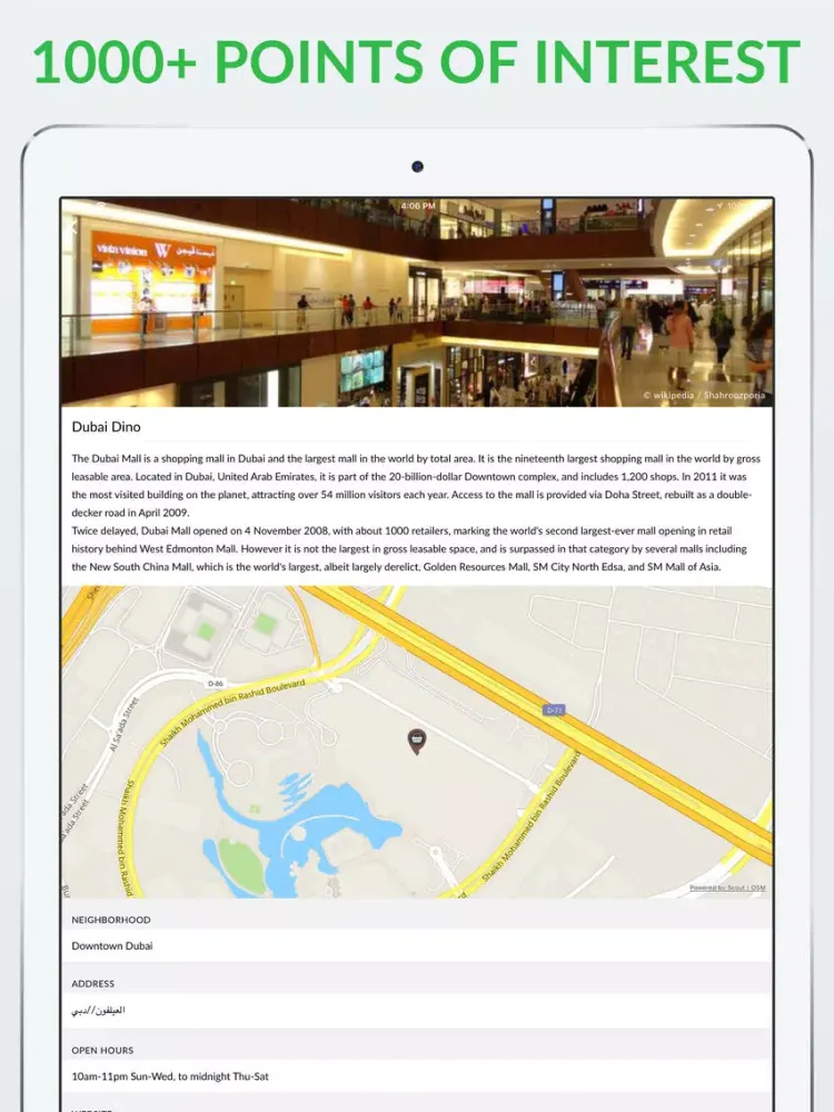 Dubai Offline Map & Guide iPad  স্ক্রিনশট