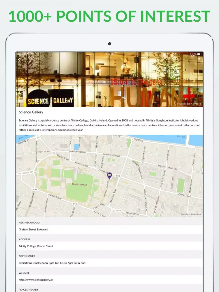 Zrzuty ekranu Dublin Offline Map & Guide iPad 