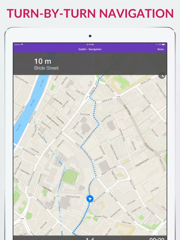 Zrzuty ekranu Dublin Offline Map & Guide iPad 