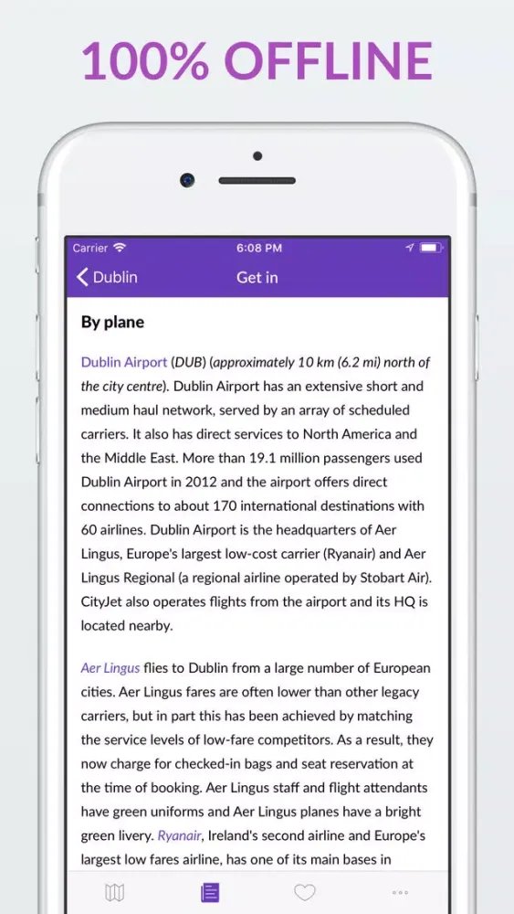 Zrzuty ekranu Dublin Offline Map & Guide