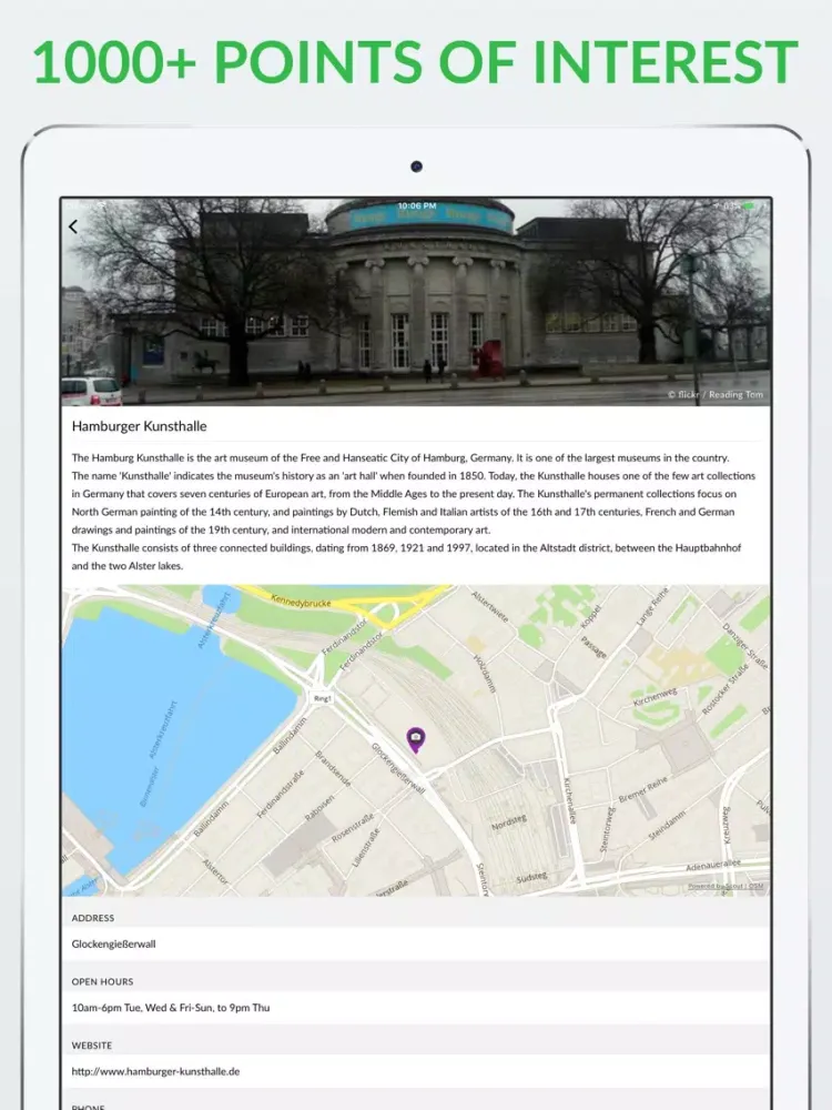 Hamburg Offline Map & Guide iPad 应用截图
