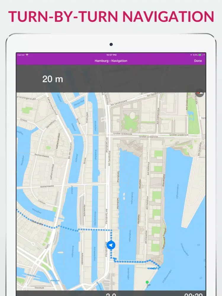 Hamburg Offline Map & Guide iPad 应用截图