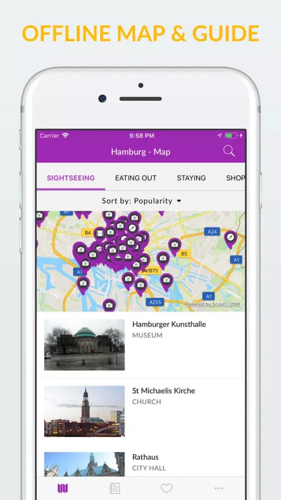Hamburg Offline Map & Guide应用截图