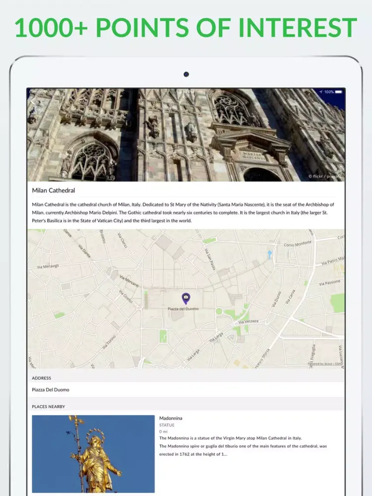 Capturas de pantalla de Milan Offline Map & Guide iPad 