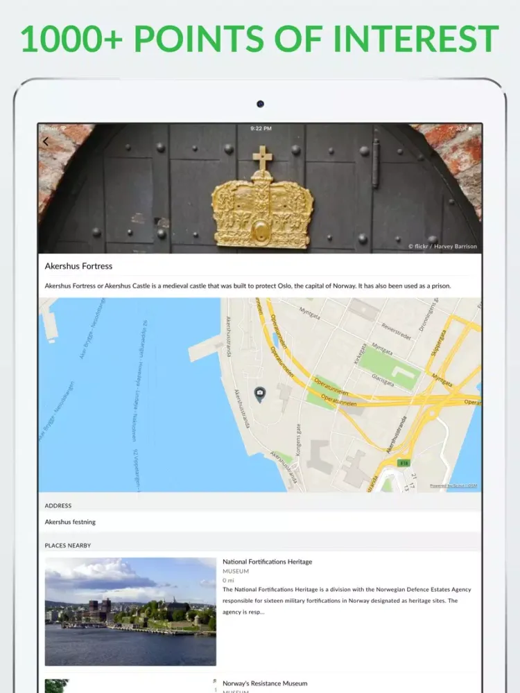 Oslo Offline Map & Guide iPad 应用截图