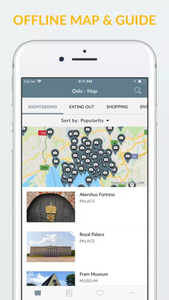 Oslo Offline Map & Guide应用截图