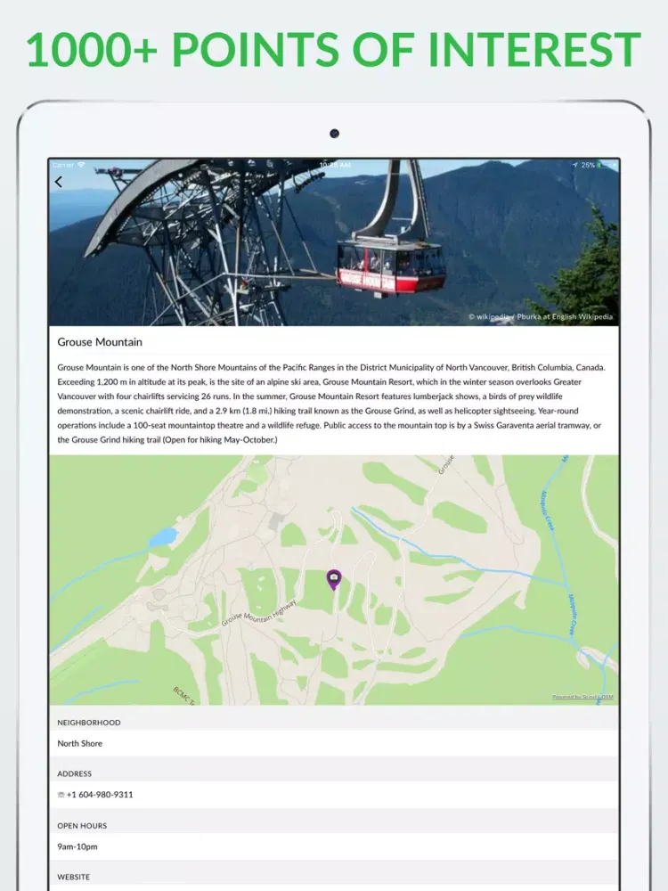 Скриншоты Vancouver Offline Map & Guide iPad 