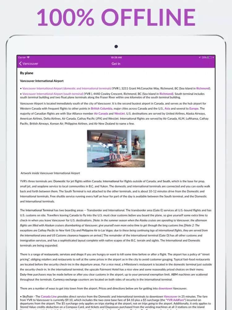 Скриншоты Vancouver Offline Map & Guide iPad 