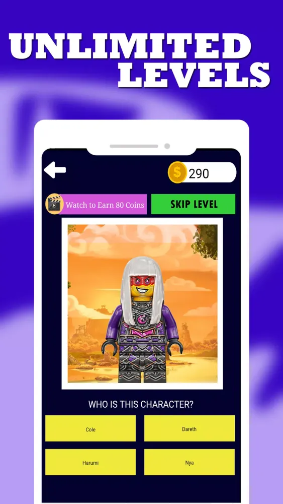 Ninjago Quiz Game Screenshots