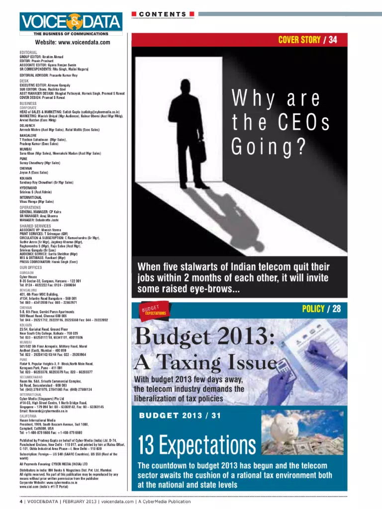 Voice&Data Magazines iPad 应用截图