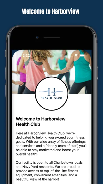 Harborview Health Club Mobile Ekran Görüntüleri
