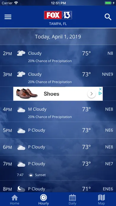 FOX 13: Tampa SkyTower Weather سکرین شاٹس