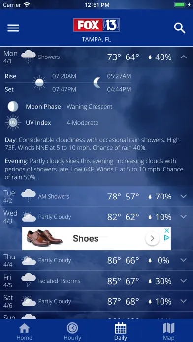 FOX 13: Tampa SkyTower Weather سکرین شاٹس
