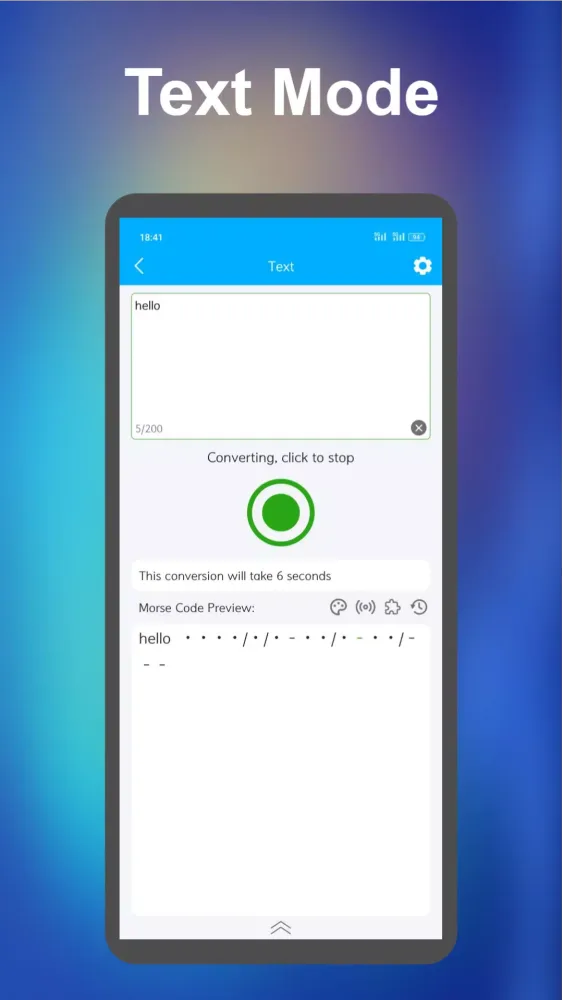 Zrzuty ekranu Flash Morse Code