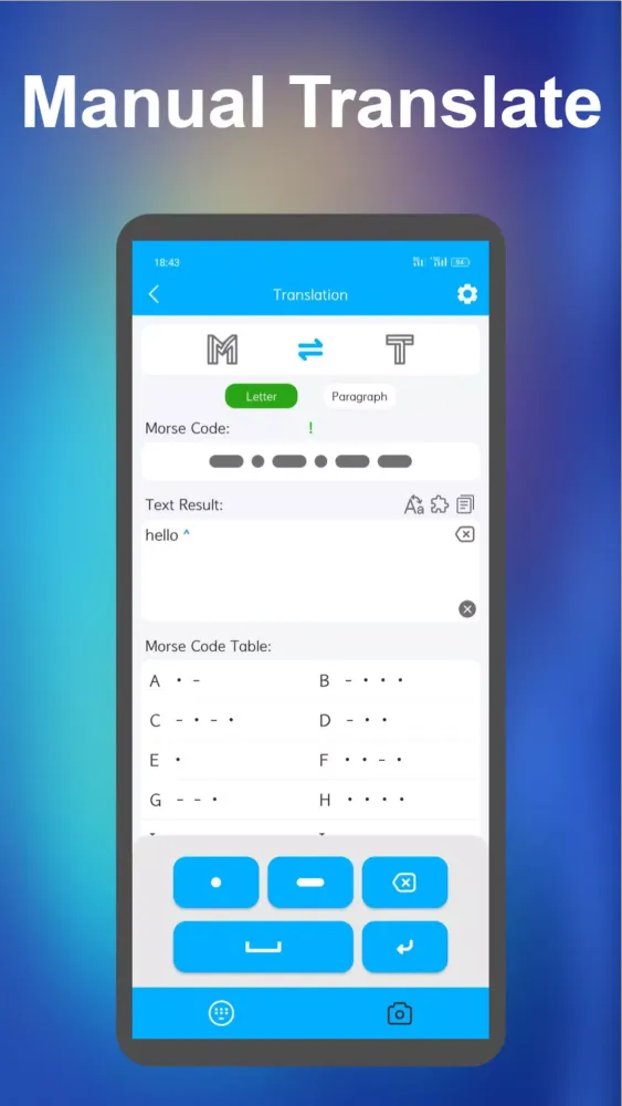 Zrzuty ekranu Flash Morse Code
