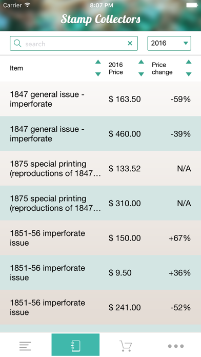 Ảnh chụp màn hình của Stamp Collecting - A Price Guide For Stamp Values