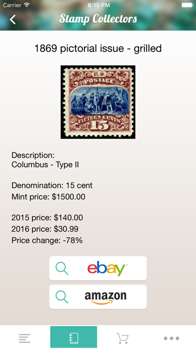 Ảnh chụp màn hình của Stamp Collecting - A Price Guide For Stamp Values