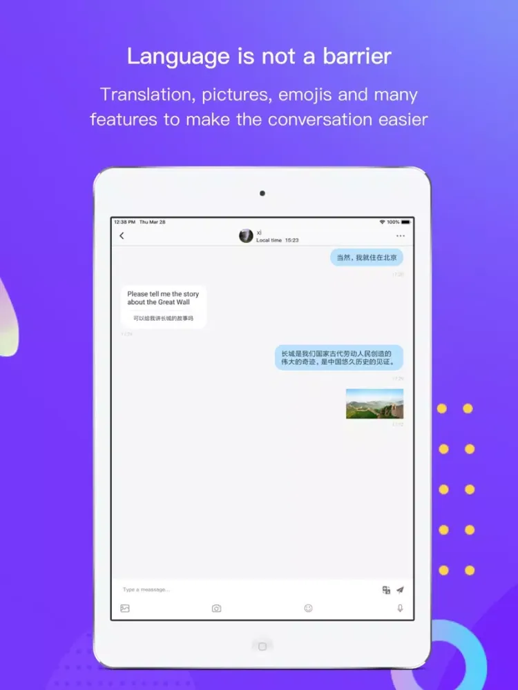 YoMe Language Exchange & Meet iPad  Screenshots