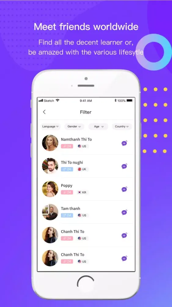 YoMe Language Exchange & Meet Screenshots