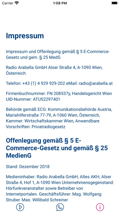 Zrzuty ekranu Radio Arabella