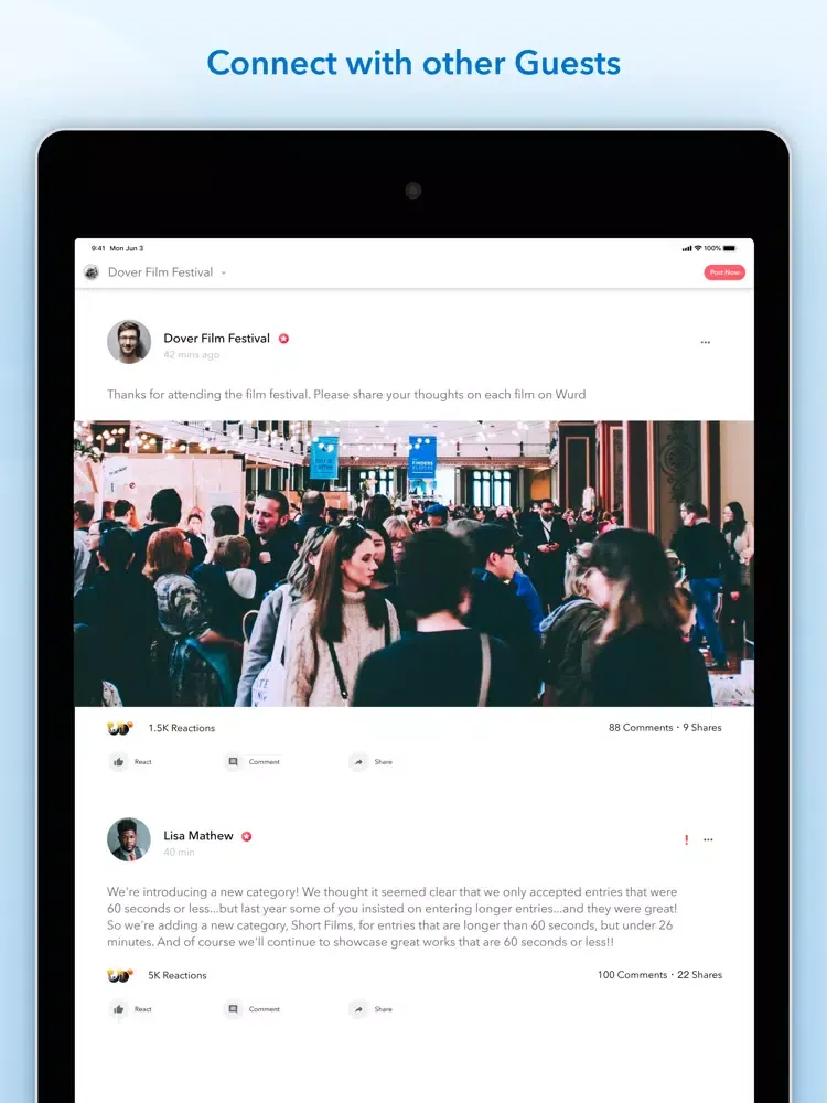 Wurd Local Messaging iPad  স্ক্রিনশট