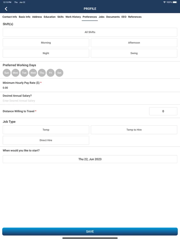 AdeptHR iPad  Screenshots