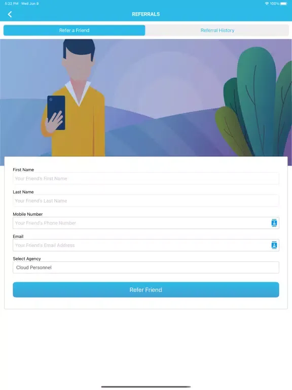 Zrzuty ekranu CloudPersonnel iPad 