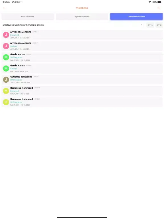 Tangkapan skrin WurkNow: Compliance App iPad 