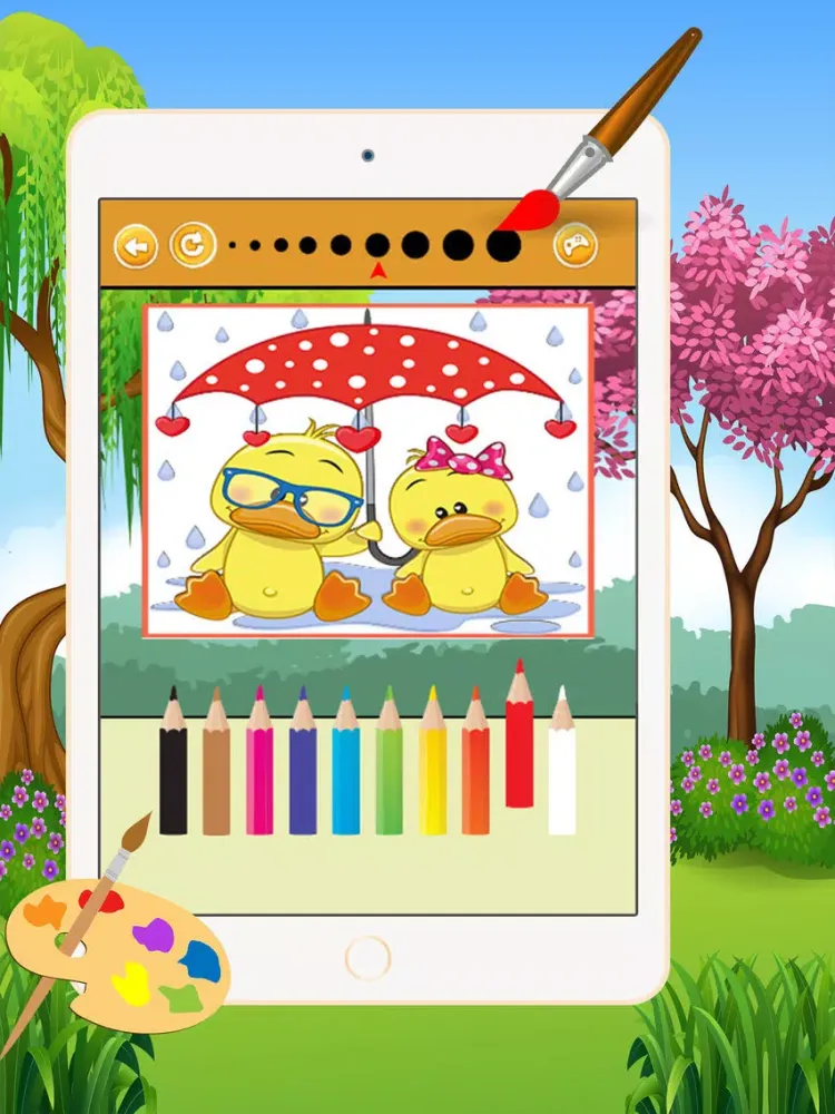 Tangkapan skrin Animal Coloring Book - Drawing and Painting Colorful for kids games free iPad 