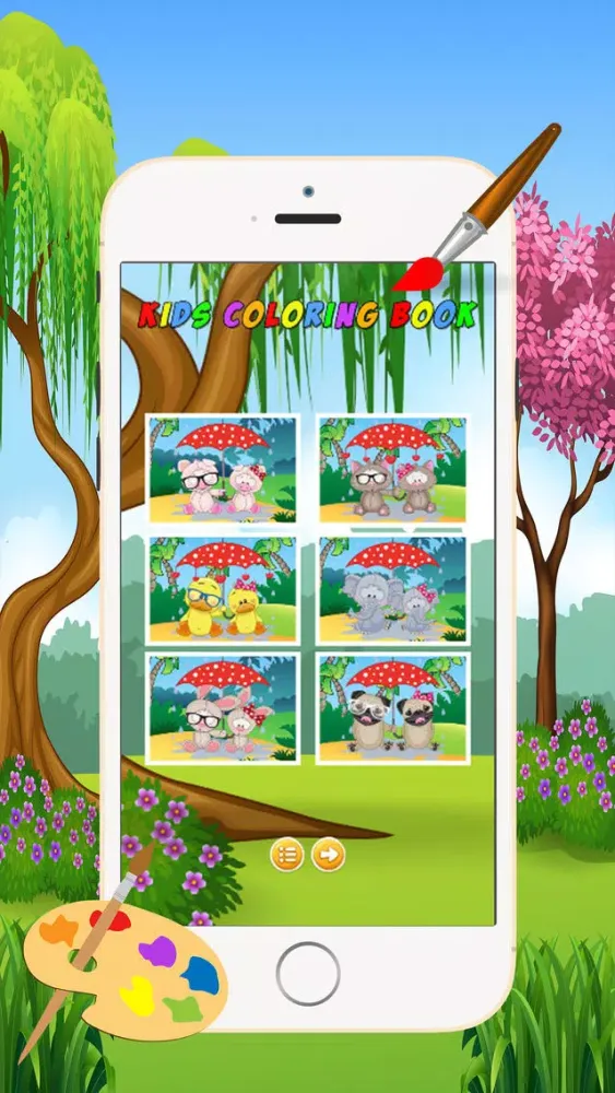 Tangkapan skrin Animal Coloring Book - Drawing and Painting Colorful for kids games free