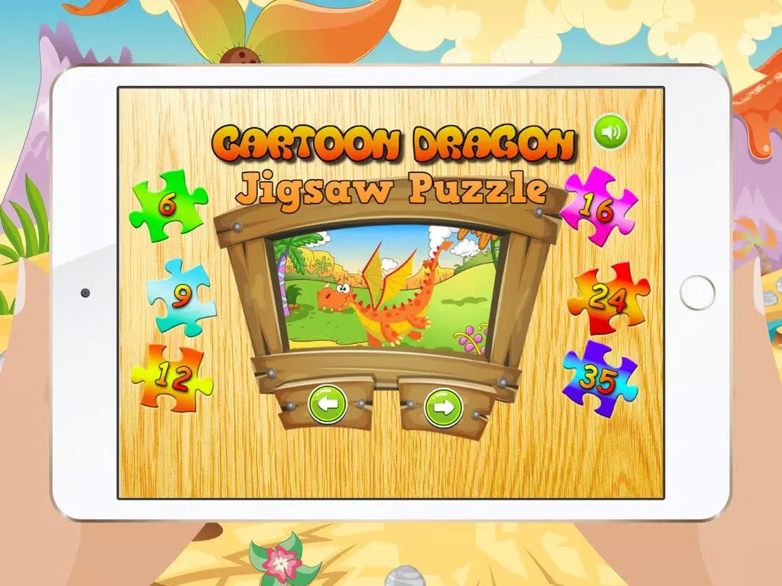 Cartoon Dragon Jigsaw Puzzles for Kids - Kindergarten Learning Games Free iPad  Ekran Görüntüleri