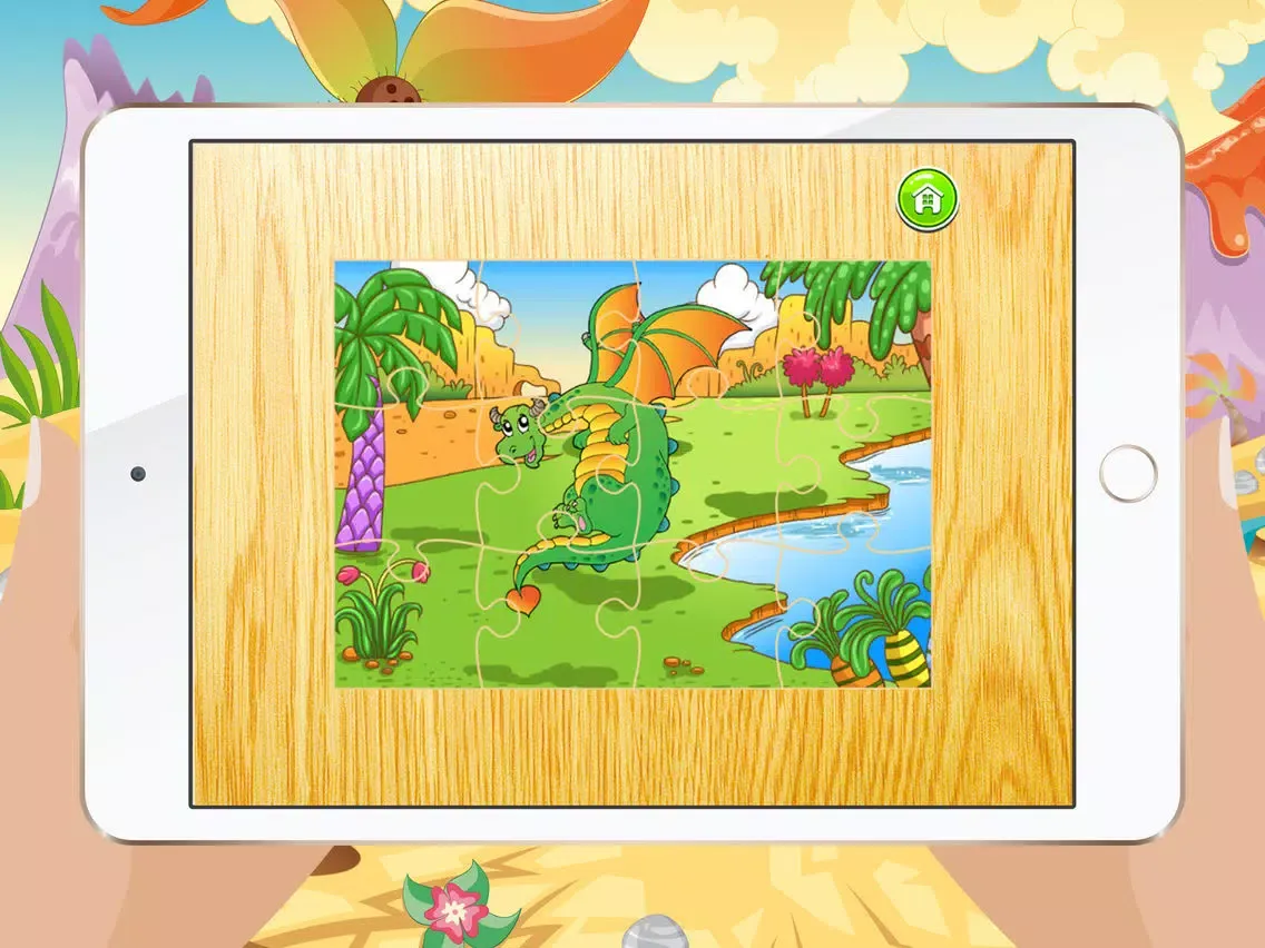 Cartoon Dragon Jigsaw Puzzles for Kids - Kindergarten Learning Games Free iPad  Ekran Görüntüleri