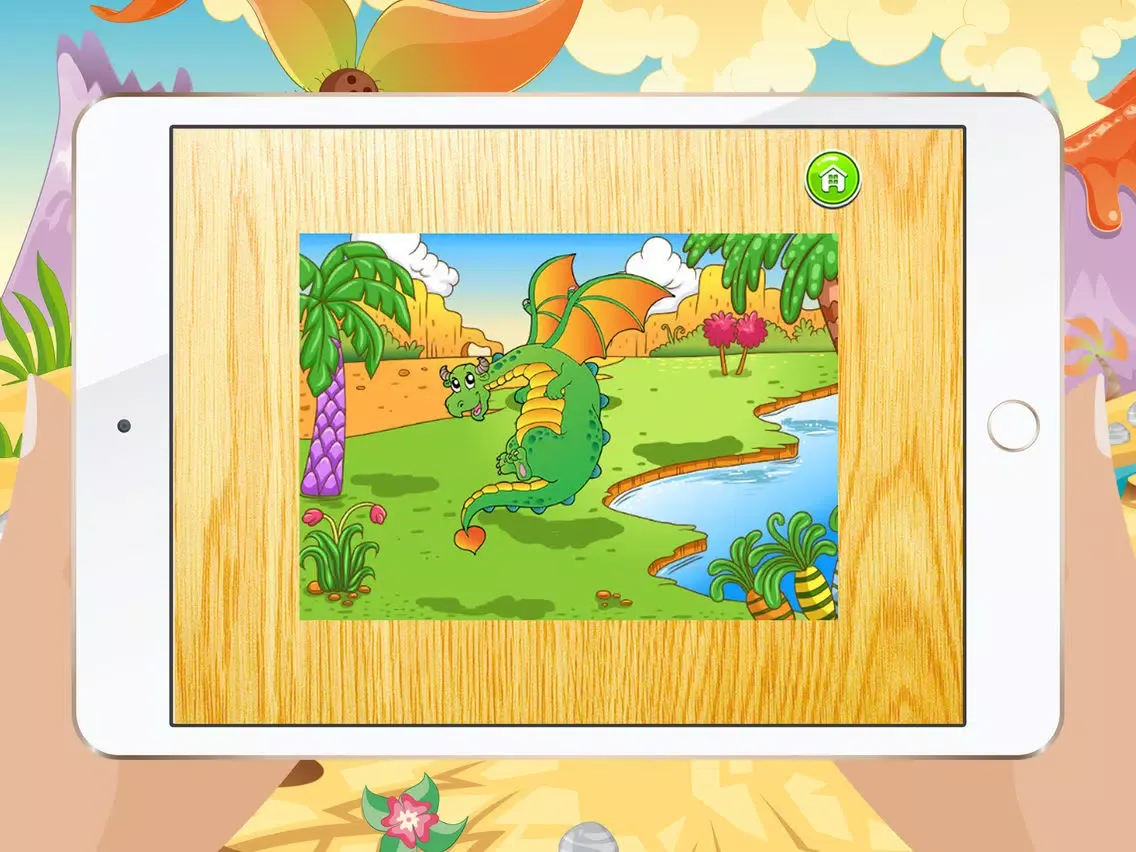 Cartoon Dragon Jigsaw Puzzles for Kids - Kindergarten Learning Games Free iPad  Ekran Görüntüleri