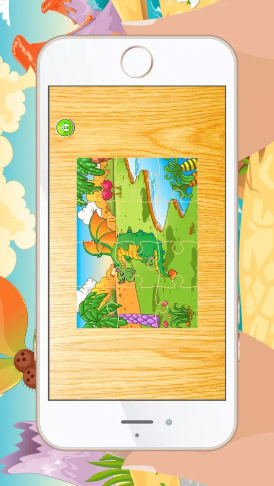 Cartoon Dragon Jigsaw Puzzles for Kids - Kindergarten Learning Games Free Ekran Görüntüleri