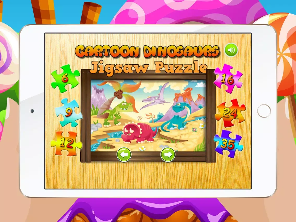 magic dinos jigsaw puzzles online free v1 iPad  Screenshots