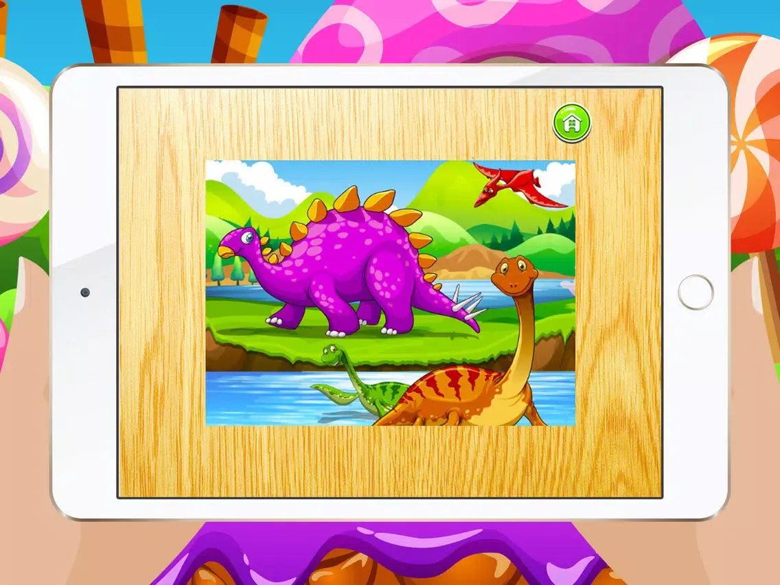 magic dinos jigsaw puzzles online free v1 iPad  Screenshots