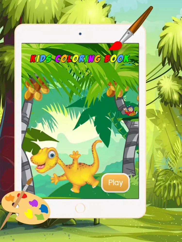 صور Dinosaur Coloring Book 3 - Drawing and Painting Colorful for kids games free iPad 