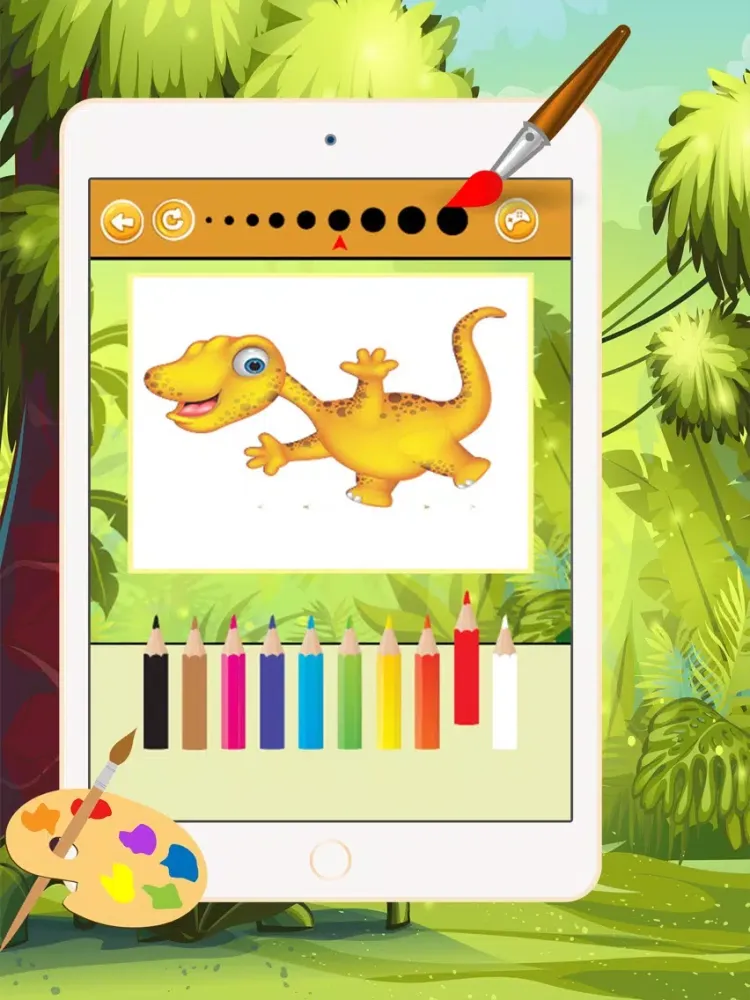 صور Dinosaur Coloring Book 3 - Drawing and Painting Colorful for kids games free iPad 
