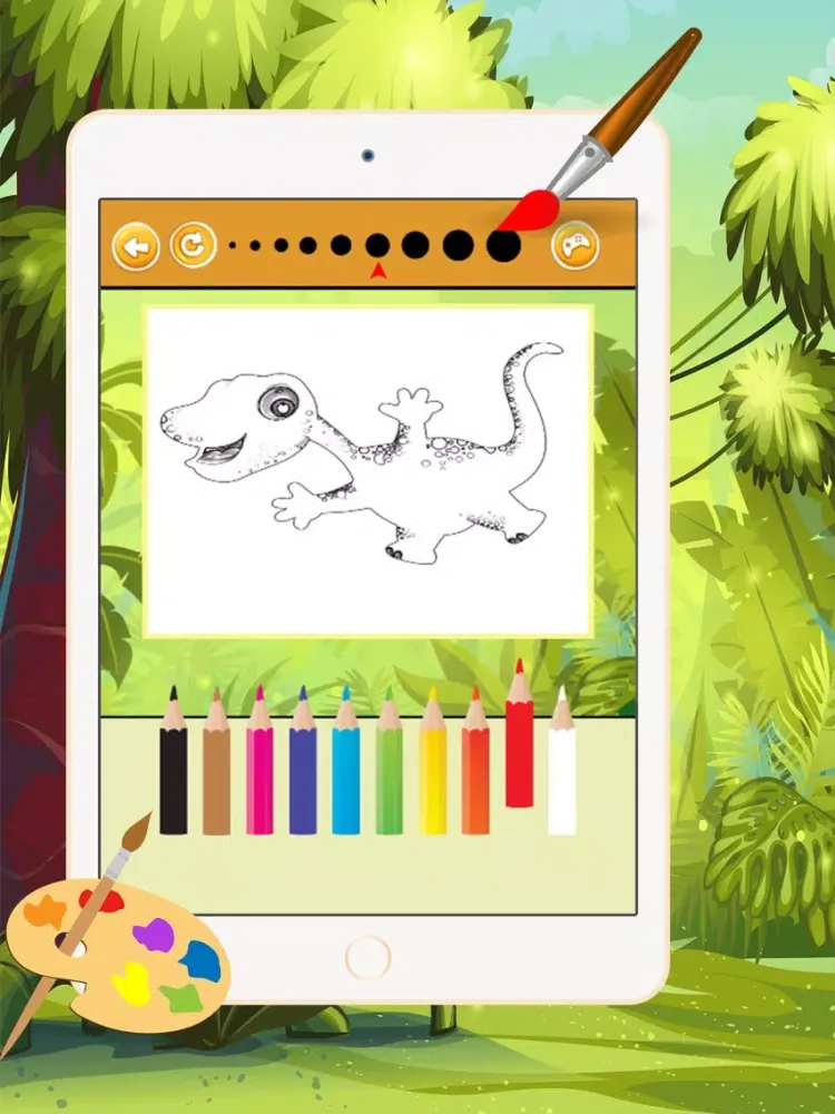 صور Dinosaur Coloring Book 3 - Drawing and Painting Colorful for kids games free iPad 
