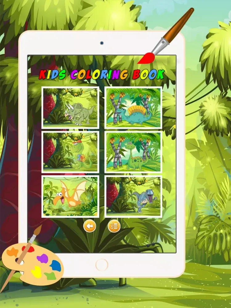 صور Dinosaur Coloring Book 3 - Drawing and Painting Colorful for kids games free iPad 