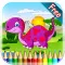 Dinosaur Coloring Book 4 - Drawing and Painting Colorful for kids games free