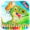 Dinosaur Coloring Book HD 1 - All in 1 Dino Drawing and Painting Colorful for kids games free